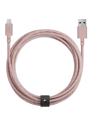 Main View - Click To Enlarge - NATIVE UNION - Belt Extra Long USB-A To Lightning Charging Cable – Rose