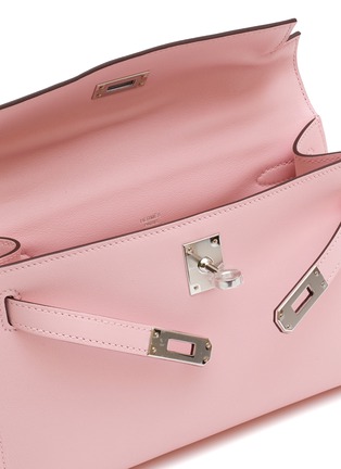 Detail View - Click To Enlarge - MAIA - Mini Kelly Rose Sakura Swift Leather Pochette Bag