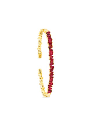 Main View - Click To Enlarge - SUZANNE KALAN - ‘Fireworks' Ruby 18k Gold Bangle