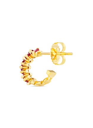 Detail View - Click To Enlarge - SUZANNE KALAN - ‘Fireworks' Ruby 18k Gold Earrings