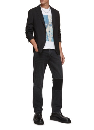 Figure View - Click To Enlarge - FRAME DENIM - ‘Modern Blocking’ Straight Leg Denim Jeans