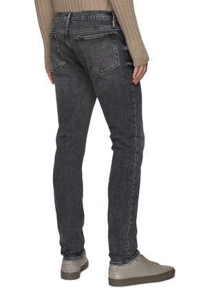 Back View - Click To Enlarge - FRAME DENIM - L'Homme' Light Wash Stretchy Skinny Jeans