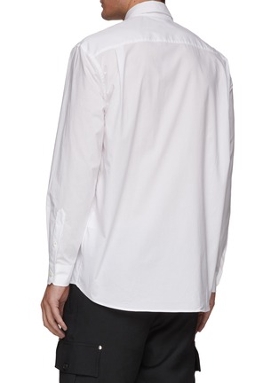 Back View - Click To Enlarge - JW ANDERSON - Oversized logo applique button-down shirt