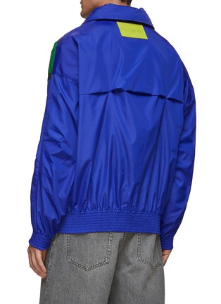 Back View - Click To Enlarge - JW ANDERSON - Floral Print Chest Insert Hooded Track Jacket