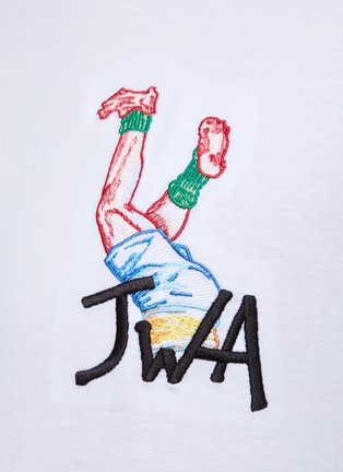  - JW ANDERSON - Embroidered Pol Anglada Rugby Legs JWA Cotton Jersey T-Shirt