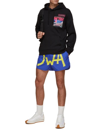 Figure View - Click To Enlarge - JW ANDERSON - JWA Contrasting Logo Swim Shorts