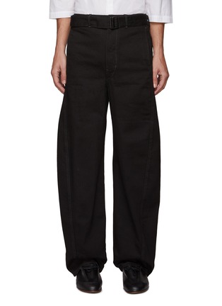 Main View - Click To Enlarge - LEMAIRE - Belted unwash denim balloon jeans