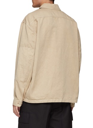 Back View - Click To Enlarge - LEMAIRE - Washed effect workwear overshirt
