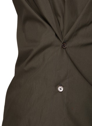  - LEMAIRE - Adjustable side placket mock collar shirt