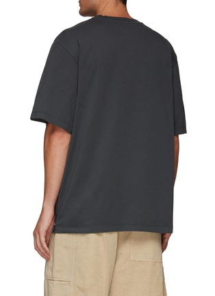 Back View - Click To Enlarge - LEMAIRE - Side buttoned slit cotton jersey T-shirt