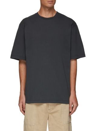 Main View - Click To Enlarge - LEMAIRE - Side buttoned slit cotton jersey T-shirt