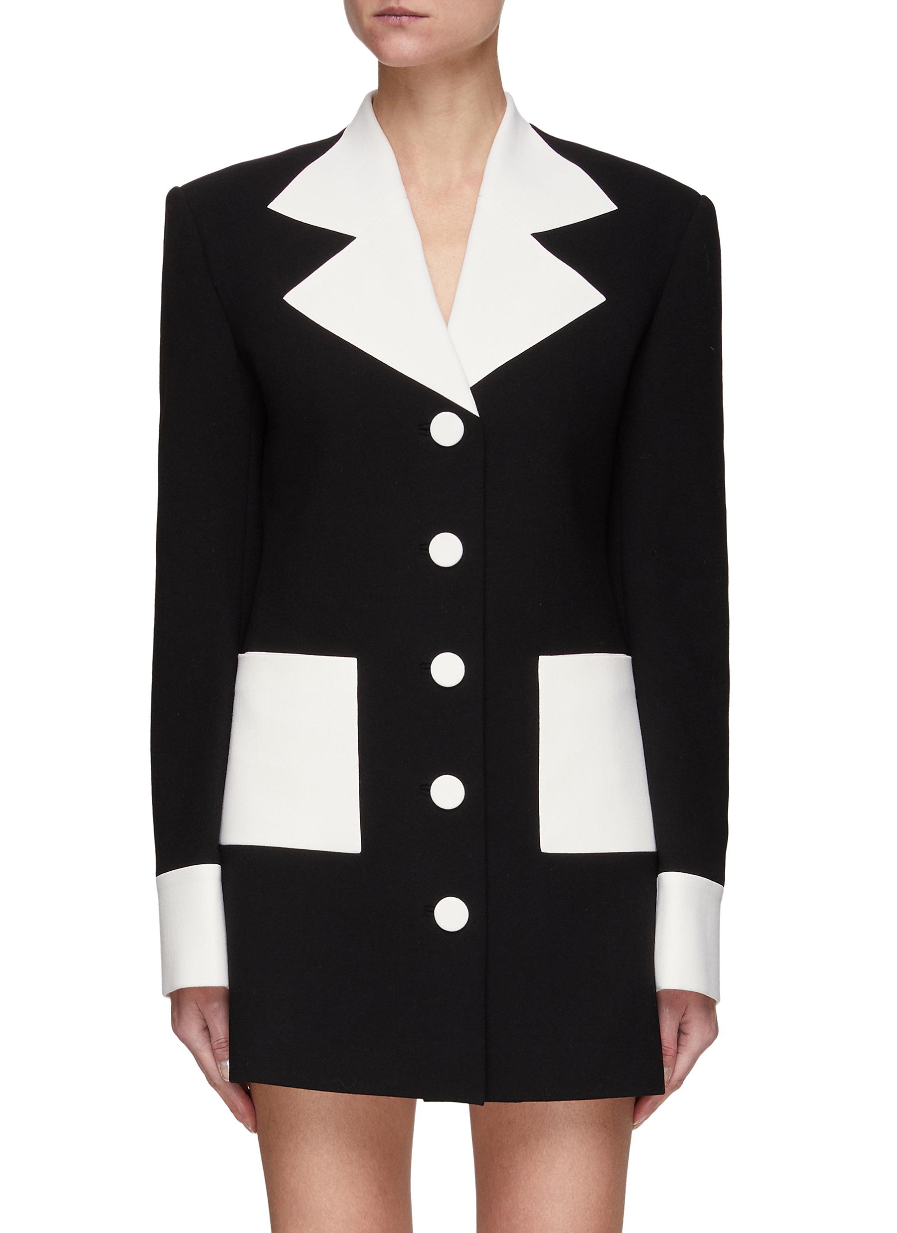 'Malevich' Contrast Blazer Mini Dress