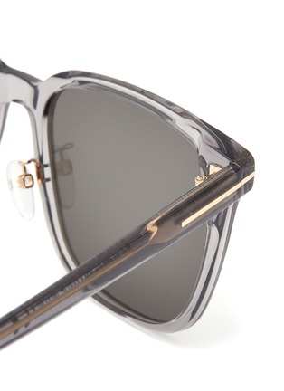 Detail View - Click To Enlarge - TOM FORD - Translucent Square Acetate Frame Sunglasses