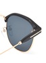 TOM FORD - Half Frame Acetate Metal Wayfarer Sunglasses