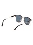 TOM FORD - Half Frame Acetate Metal Wayfarer Sunglasses