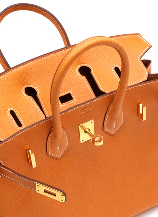 Detail View - Click To Enlarge - MAIA - Birkin Toffee 25CM Peau De Porc Leather Bag