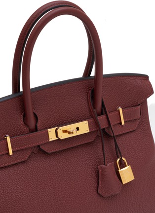 Detail View - Click To Enlarge - MAIA - Birkin Rouge Hermès 30CM Togo Leather Bag