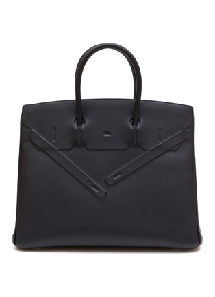 Main View - Click To Enlarge - MAIA - Birkin Shadow Black 35CM Evercolour Leather Bag