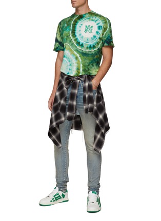 Figure View - Click To Enlarge - AMIRI - MA LOGO EMBROIDERED TIE DYE WATERCOLOUR COTTON JERSEY T-SHIRT
