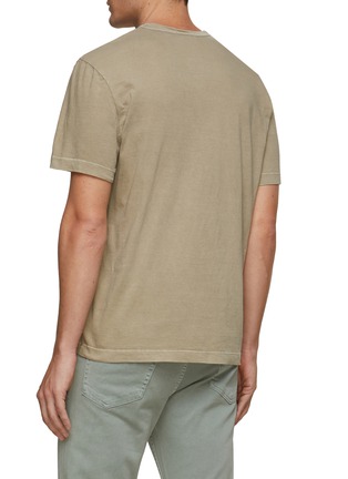 Back View - Click To Enlarge - JAMES PERSE - Lightweight Combed Cotton Crewneck T-Shirt