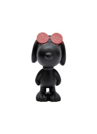 Main View - Click To Enlarge - LEBLON DELIENNE - Snoopy Sun Sculpture — Matt Black & Red Glitter