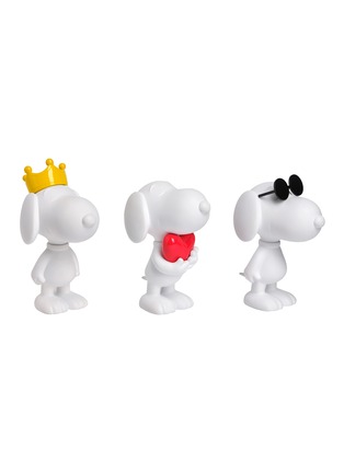 Main View - Click To Enlarge - LEBLON DELIENNE - Snoopy Sculpture – Set Of 3 in Original Colourway