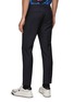 Back View - Click To Enlarge - VALENTINO GARAVANI - Slim Fit Wool Blend Pleated Pants