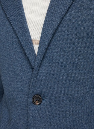  - LARDINI - Single-breast notch lapel knitted blazer