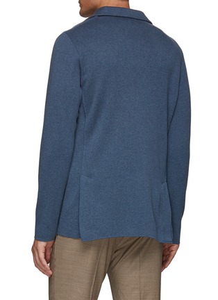 Back View - Click To Enlarge - LARDINI - Single-breast notch lapel knitted blazer