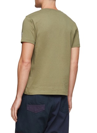 Back View - Click To Enlarge - FDMTL - Origami Chest Patch Pocket Cotton Crewneck T-Shirt