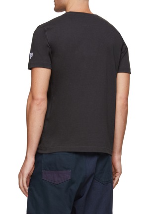 Back View - Click To Enlarge - FDMTL - Textured Patch Pocket Cotton Crewneck T-Shirt
