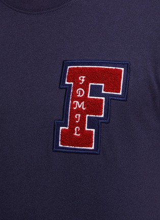  - FDMTL - Textured 'F' Badge Cotton Crewneck T-Shirt