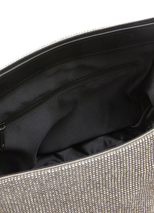 Detail View - Click To Enlarge - KARA - Crystal Mesh Foldover Lunch Bag