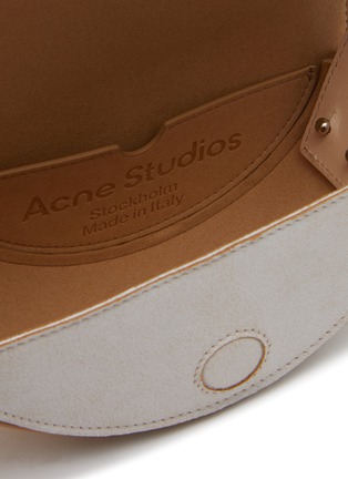 Detail View - Click To Enlarge - ACNE STUDIOS - Patchwork suede half moon bag