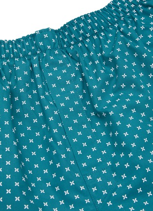Detail View - Click To Enlarge - SUNSPEL - FLORAL GEO PRINT COTTON BOXER SHORTS
