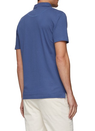 Back View - Click To Enlarge - SUNSPEL - ‘Riviera' cotton polo shirt