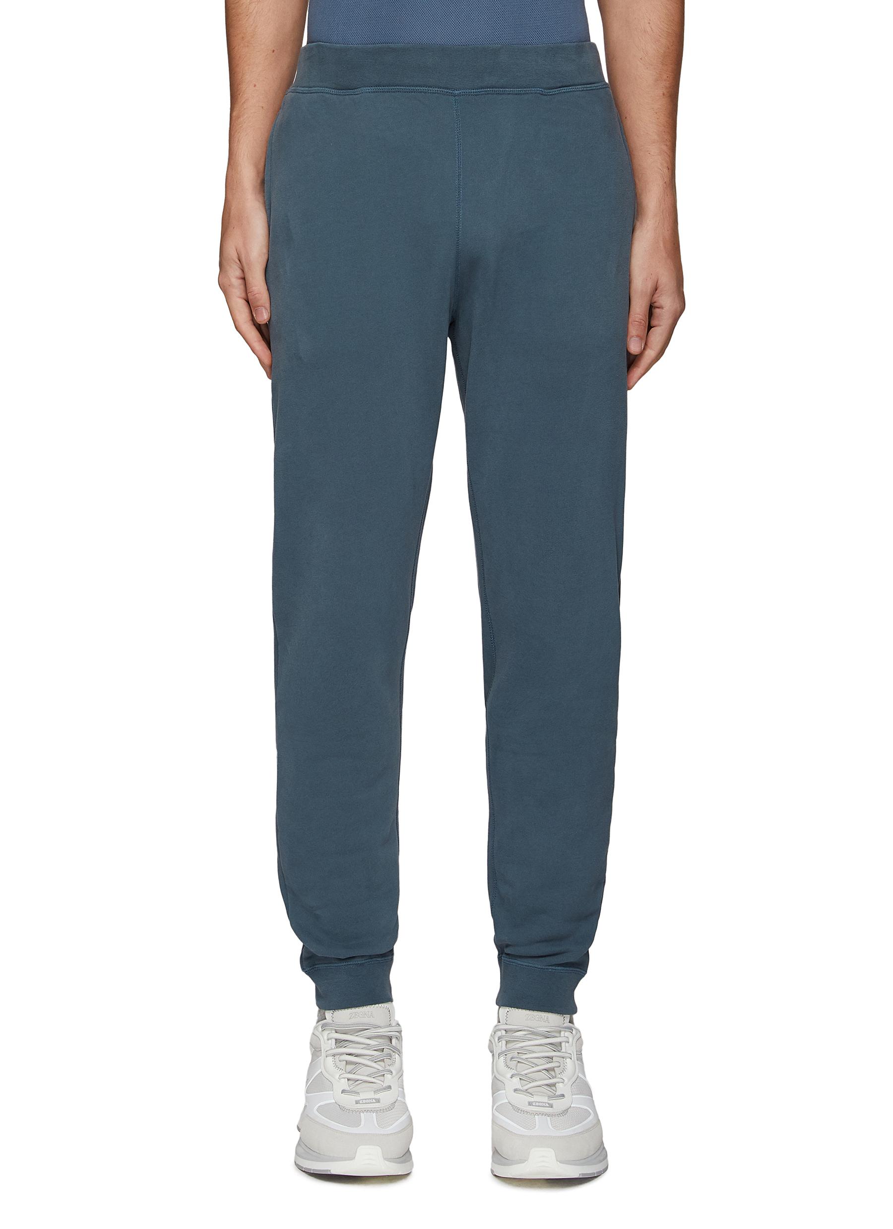 Elastic waist cotton sweatpants 