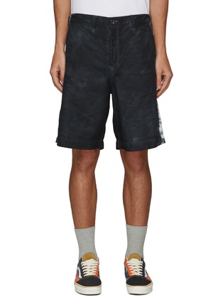 Main View - Click To Enlarge - FDMTL - TIE DYE SIDE PANEL DETAIL COTTON SHORTS