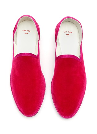 Figure View - Click To Enlarge - THE ROW KIDS - Friulane' Kids and Toddler Velvet Flats