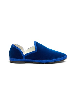 Main View - Click To Enlarge - THE ROW KIDS - FRIULANE' KIDS VELVET SLIPPERS