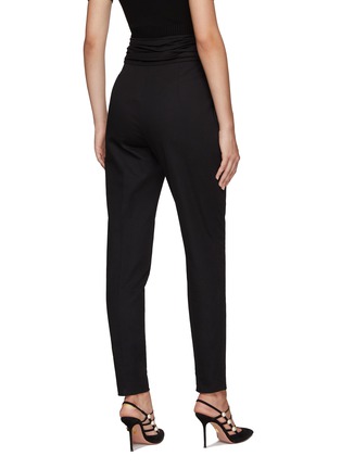 Back View - Click To Enlarge - CAROLINA HERRERA - HIGH WAIST PEG LEG SUITING PANTS