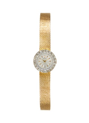 Main View - Click To Enlarge - LANE CRAWFORD VINTAGE WATCHES - Rolex Cocktail Diamond Encrusted Round Watch