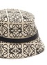 Detail View - Click To Enlarge - LOEWE - ANAGRAM JACQUARD CALF LEATHER BUCKET HAT
