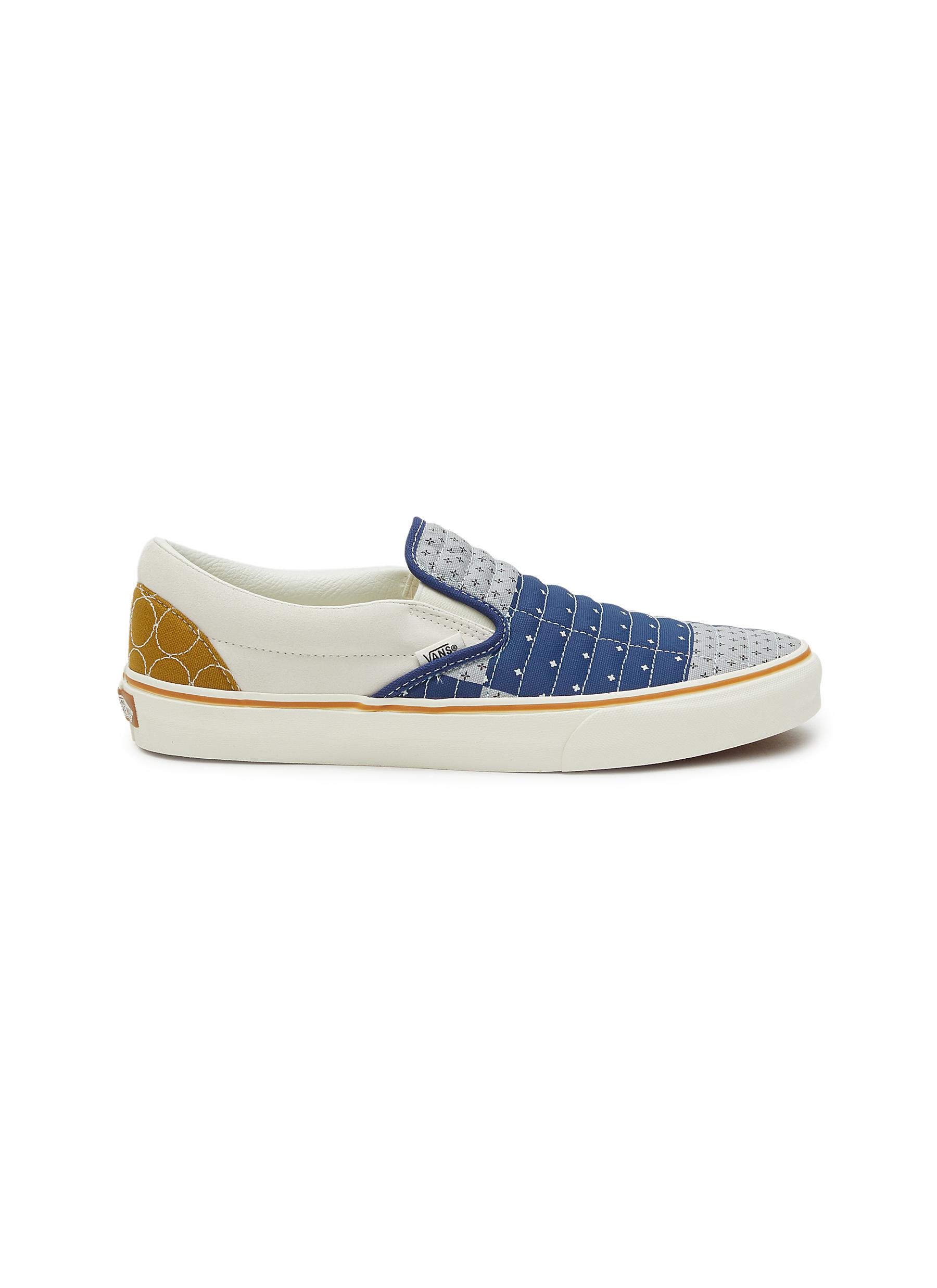 Skate' Quilted Canvas Patchwork Slip On 