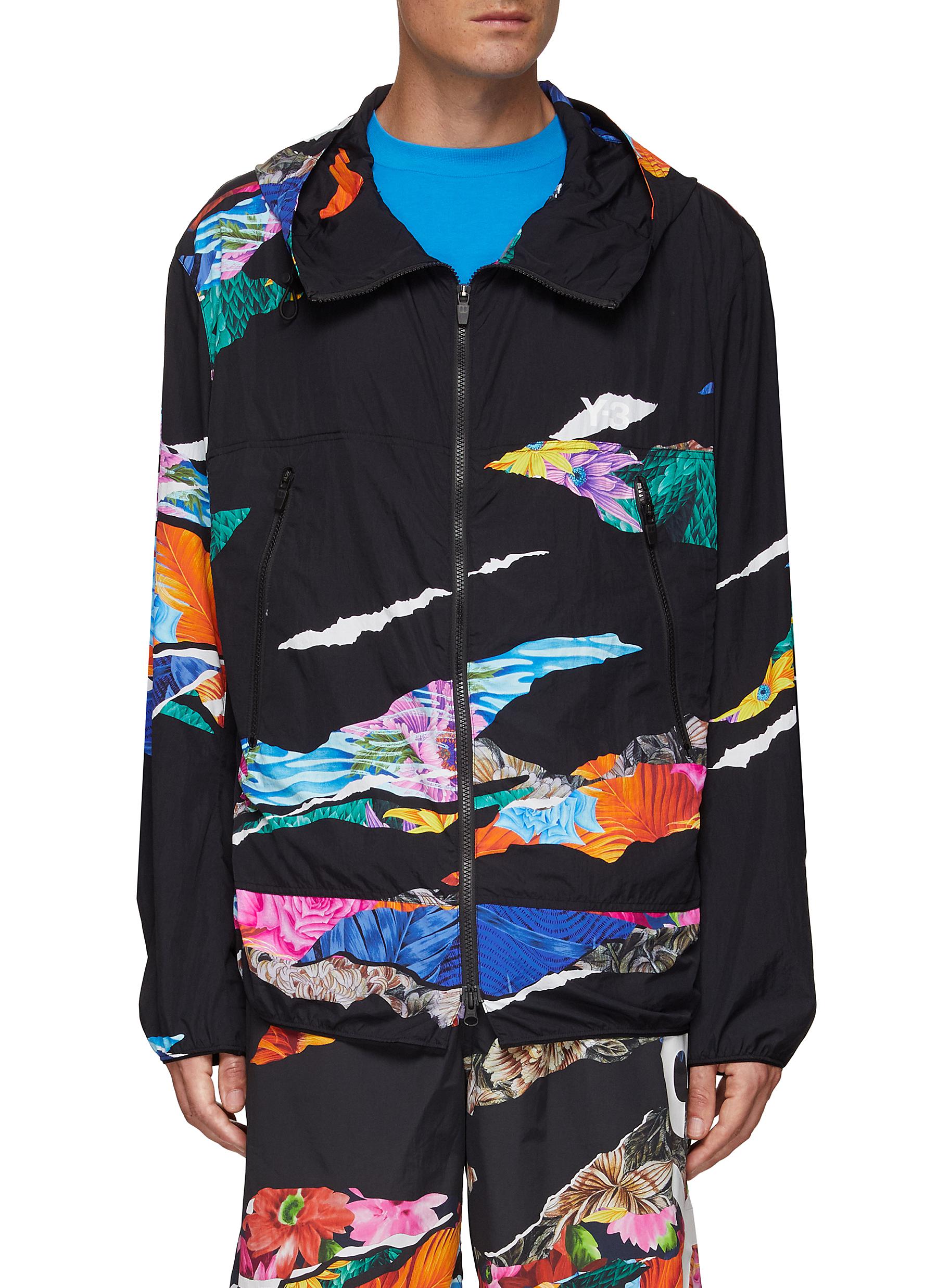 AOP GRAPHIC PRINT PACKABLE WINDBREAKER 