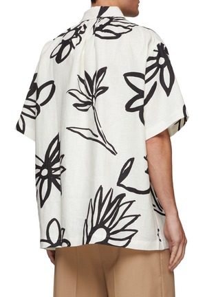 Back View - Click To Enlarge - JACQUEMUS - ‘La chemise Moisson' floral print linen shirt