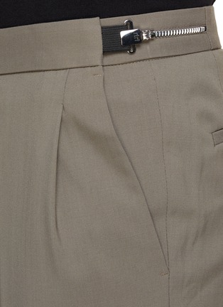  - SOLID HOMME - Side Belt Detail Tapered Crop Pants