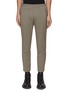 Main View - Click To Enlarge - SOLID HOMME - Side Belt Detail Tapered Crop Pants