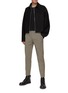 Figure View - Click To Enlarge - SOLID HOMME - Side Belt Detail Tapered Crop Pants