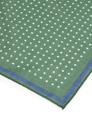Detail View - Click To Enlarge - STEFANOBIGI MILANO - Dot Print Cotton Handkerchief